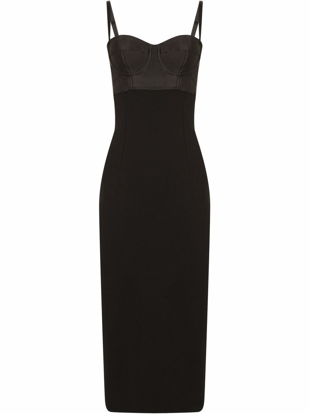 Dolce & Gabbana cut-out bustier midi-dress - Black von Dolce & Gabbana