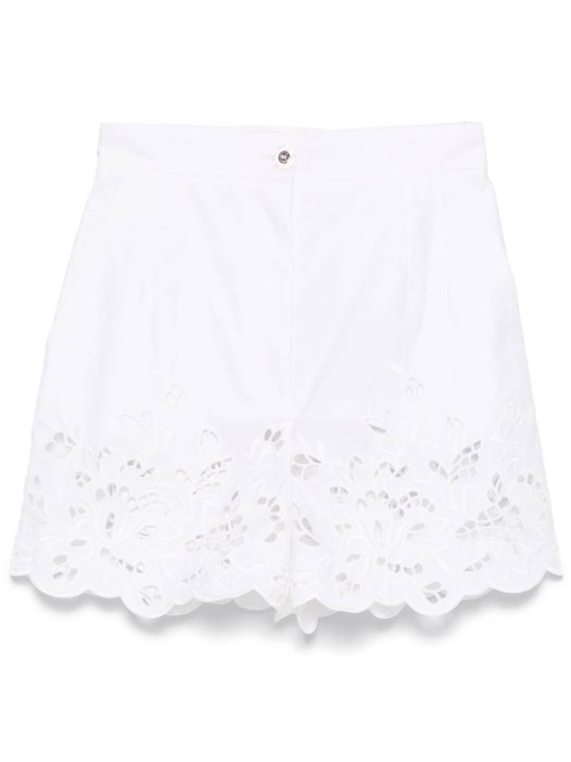 Dolce & Gabbana cut out-detail shorts - White von Dolce & Gabbana