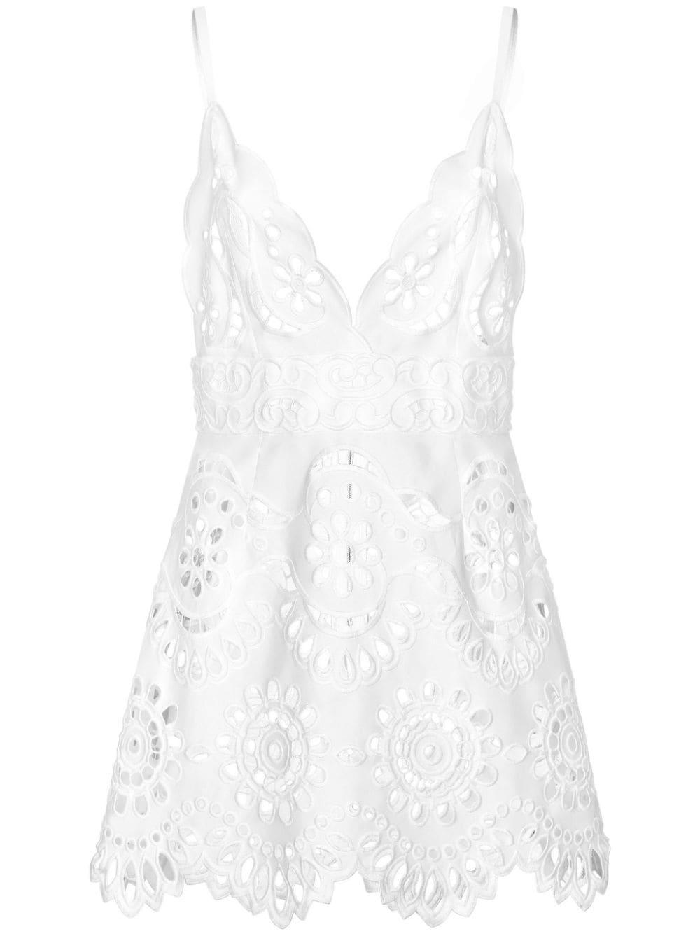 Dolce & Gabbana cut-out plunge minidress - White von Dolce & Gabbana