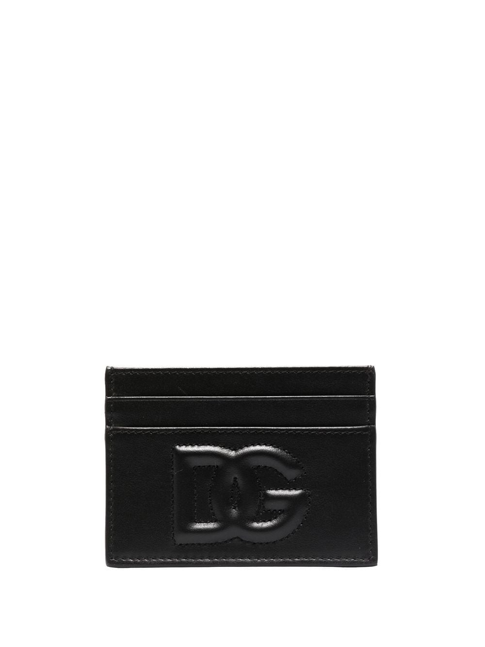 Dolce & Gabbana debossed-logo detail cardholder - Black von Dolce & Gabbana