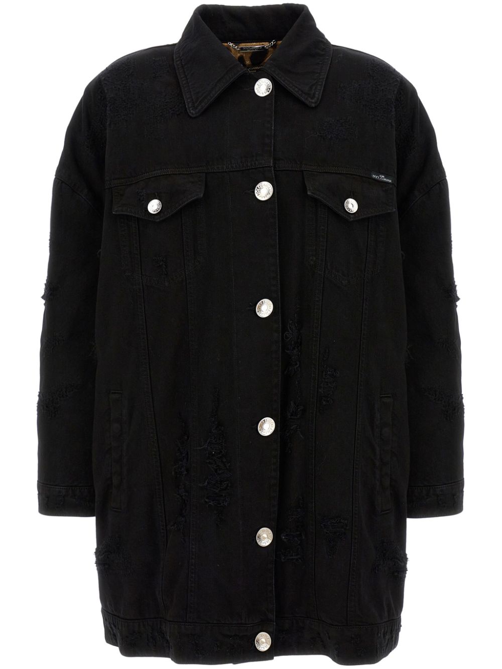 Dolce & Gabbana denim long jacket - Black von Dolce & Gabbana