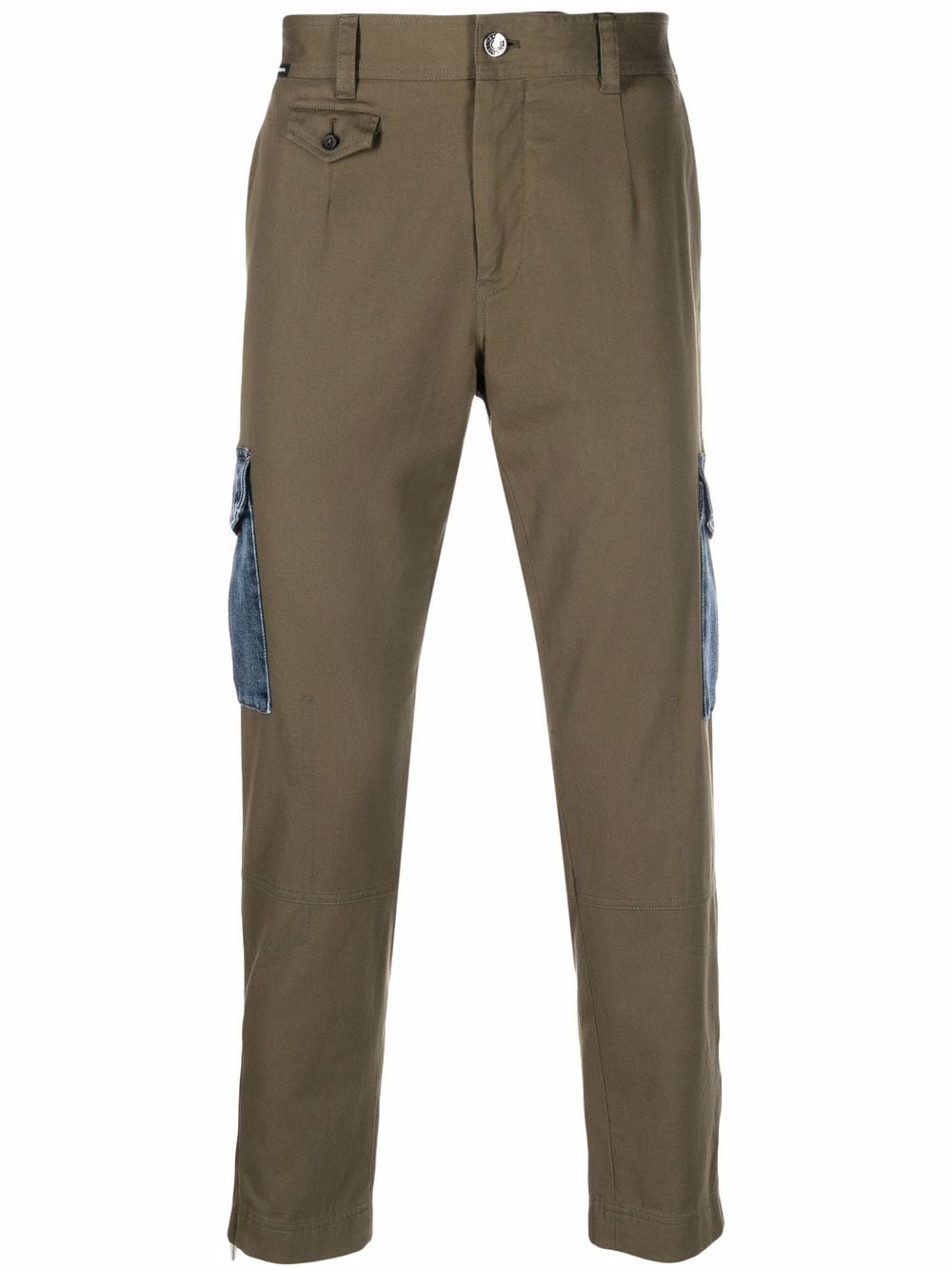 Dolce & Gabbana denim-pocket straight trousers - Green von Dolce & Gabbana