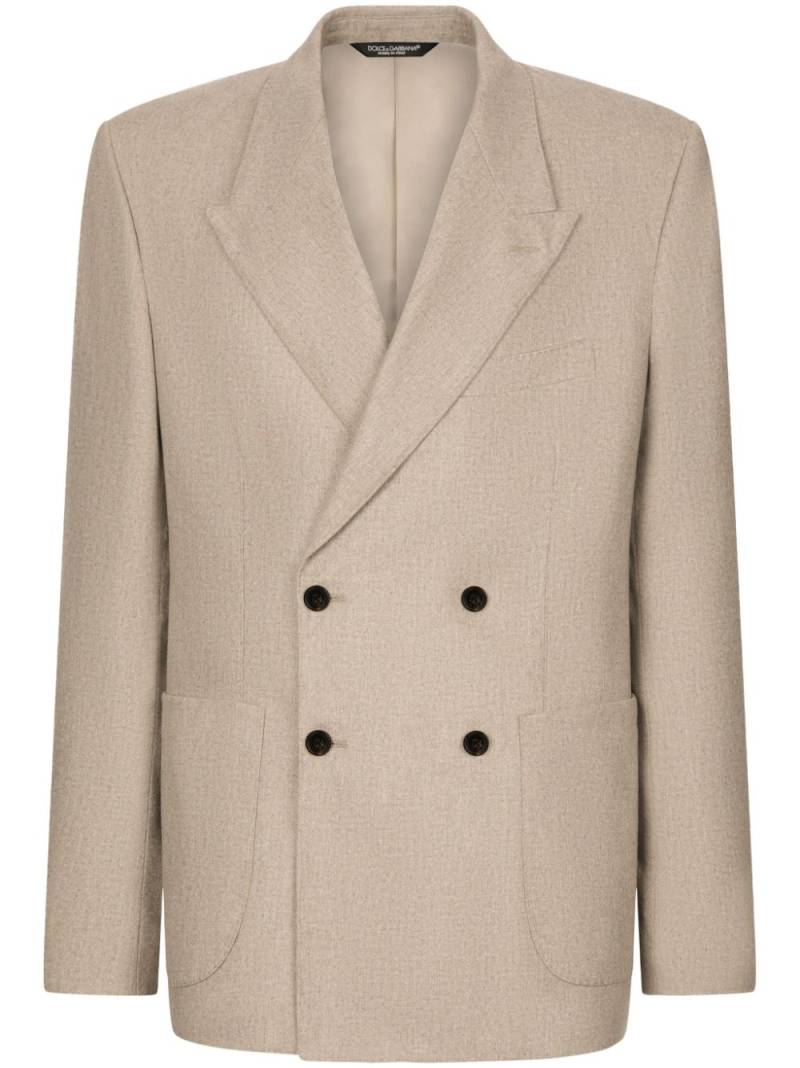 Dolce & Gabbana double-breasted blazer - Neutrals von Dolce & Gabbana