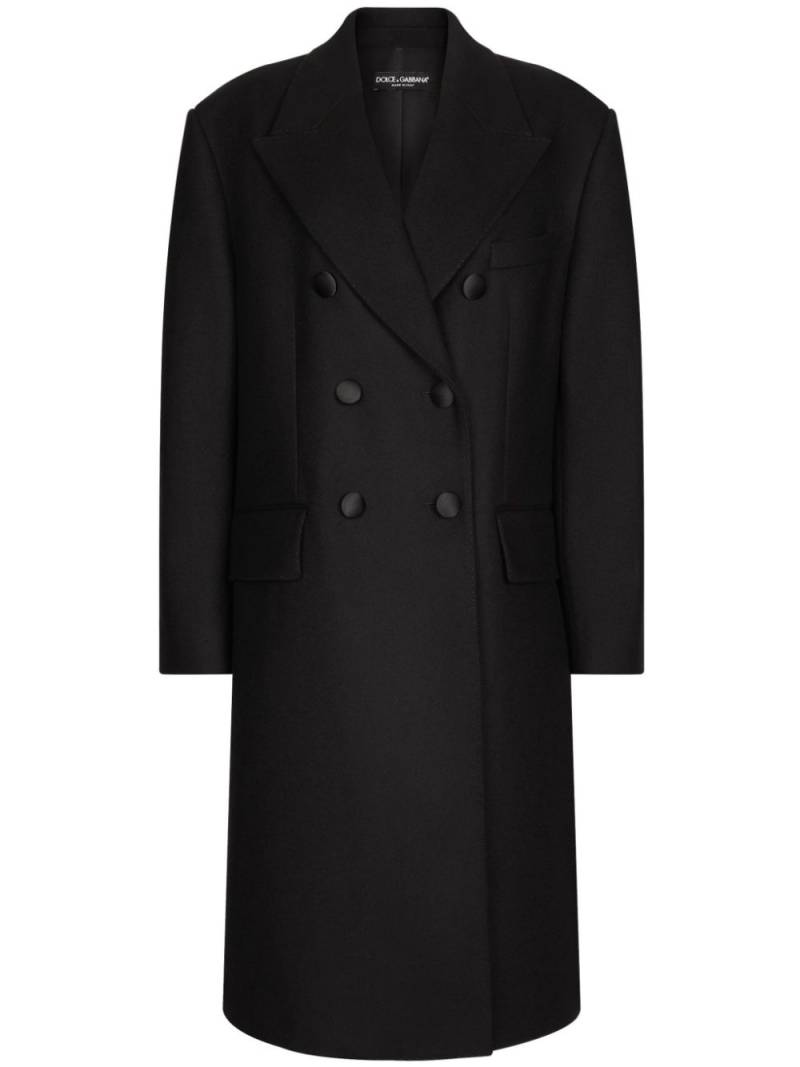 Dolce & Gabbana double-breasted coat - Black von Dolce & Gabbana