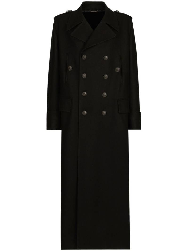 Dolce & Gabbana double-breasted coat - Black von Dolce & Gabbana