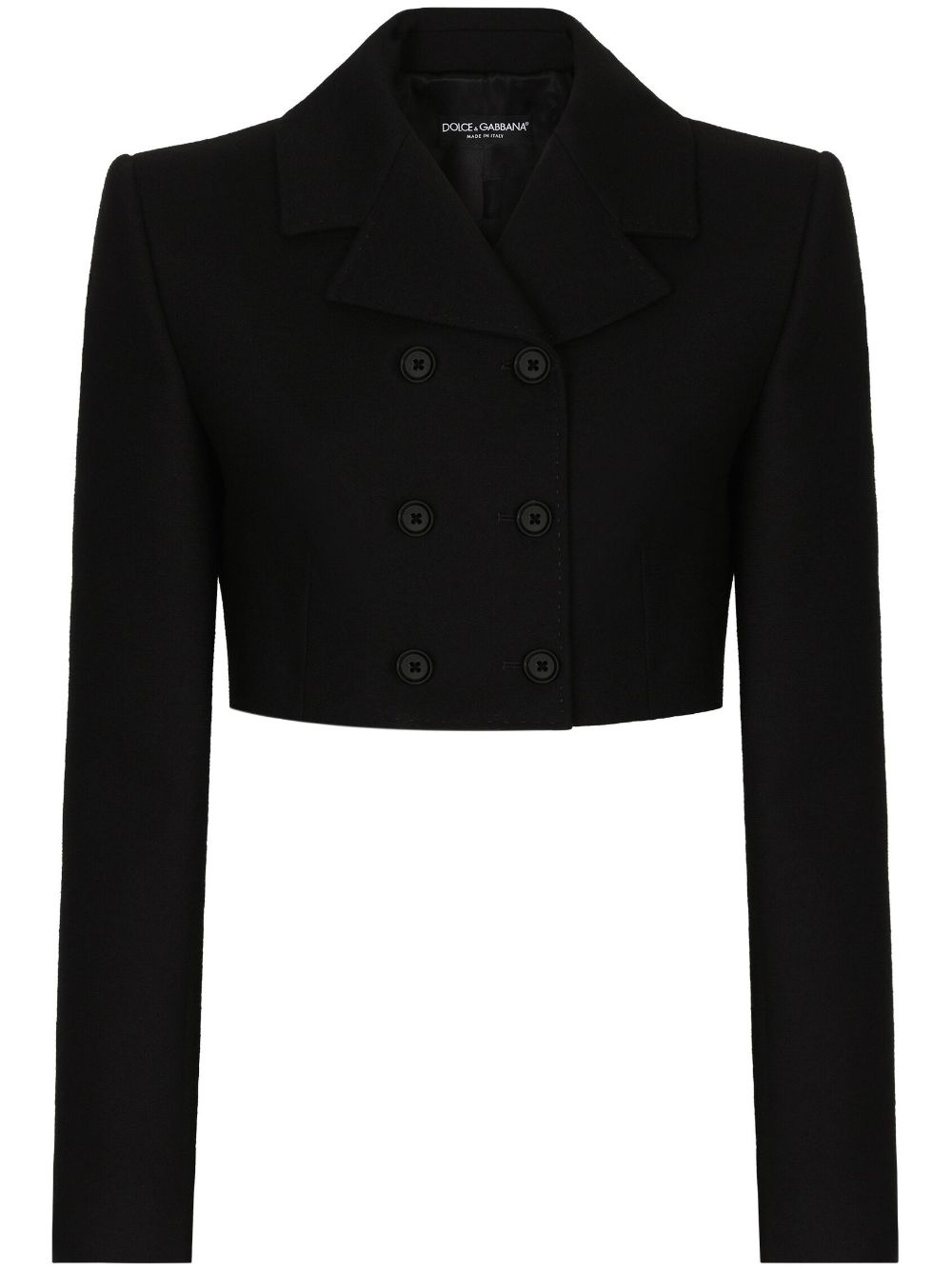 Dolce & Gabbana double-breasted cropped blazer - Black von Dolce & Gabbana