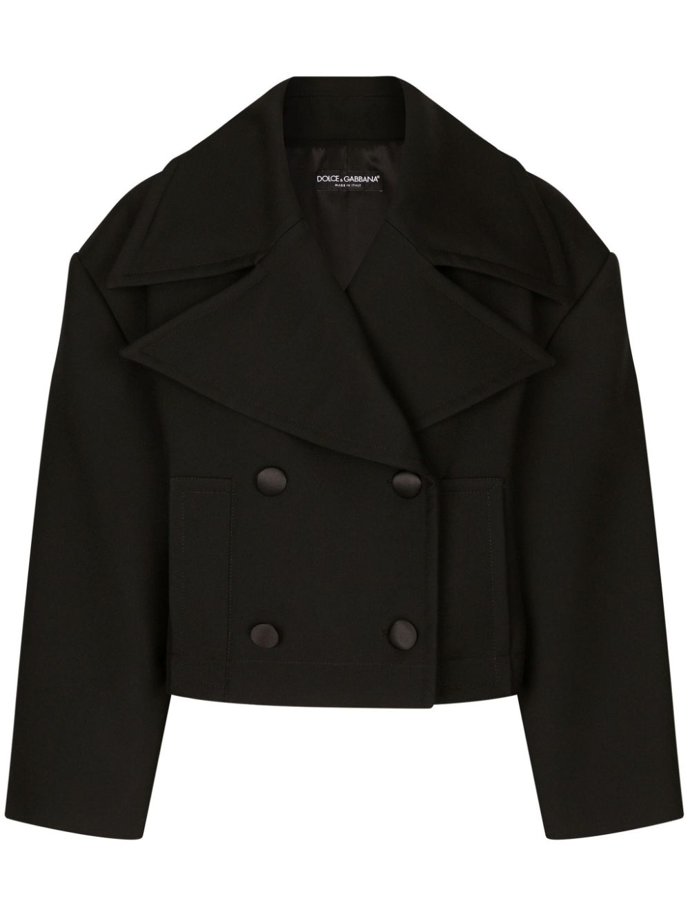 Dolce & Gabbana double-breasted cropped jacket - Black von Dolce & Gabbana