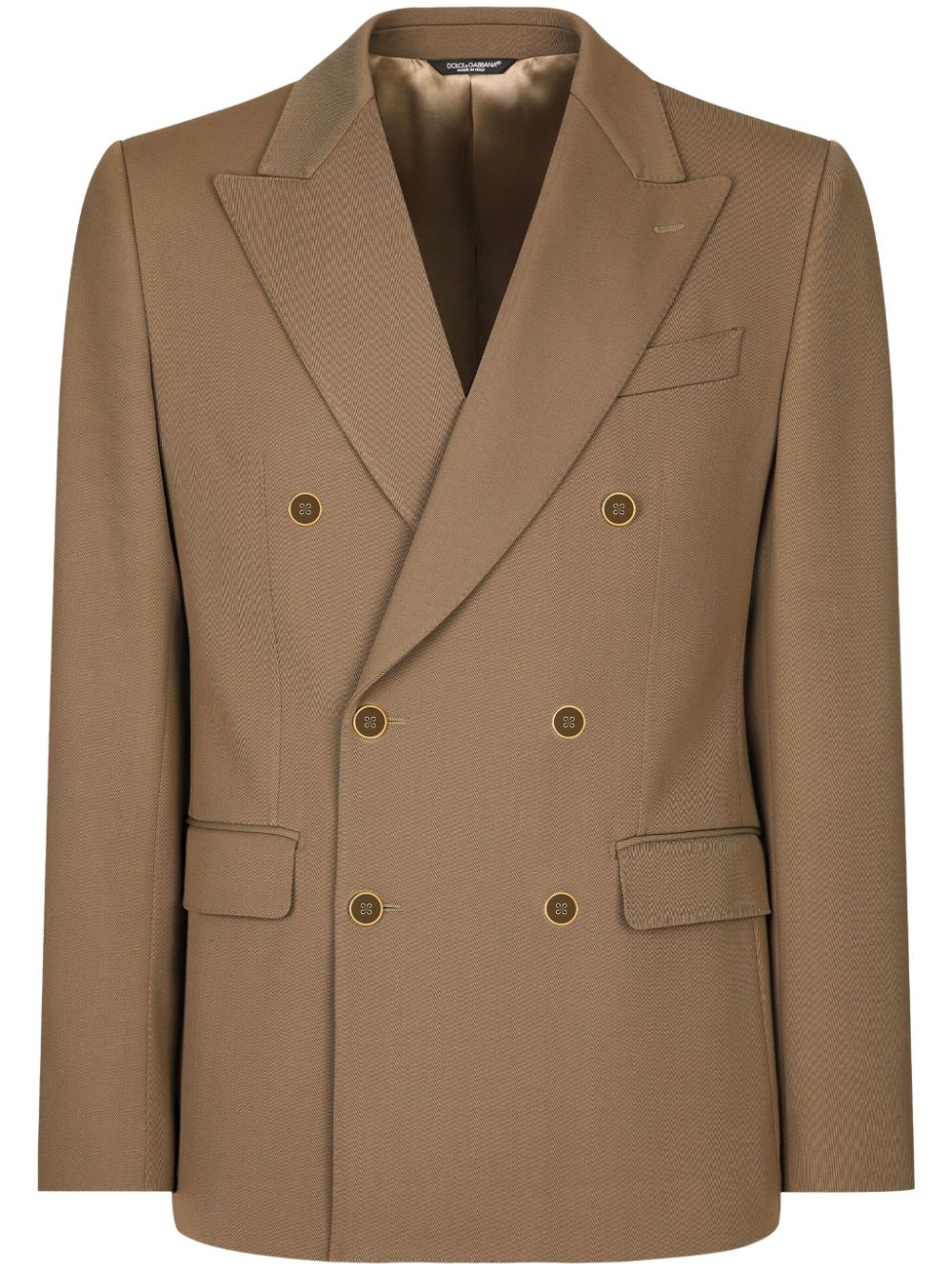 Dolce & Gabbana double-breasted peak lapel jacket - Brown von Dolce & Gabbana