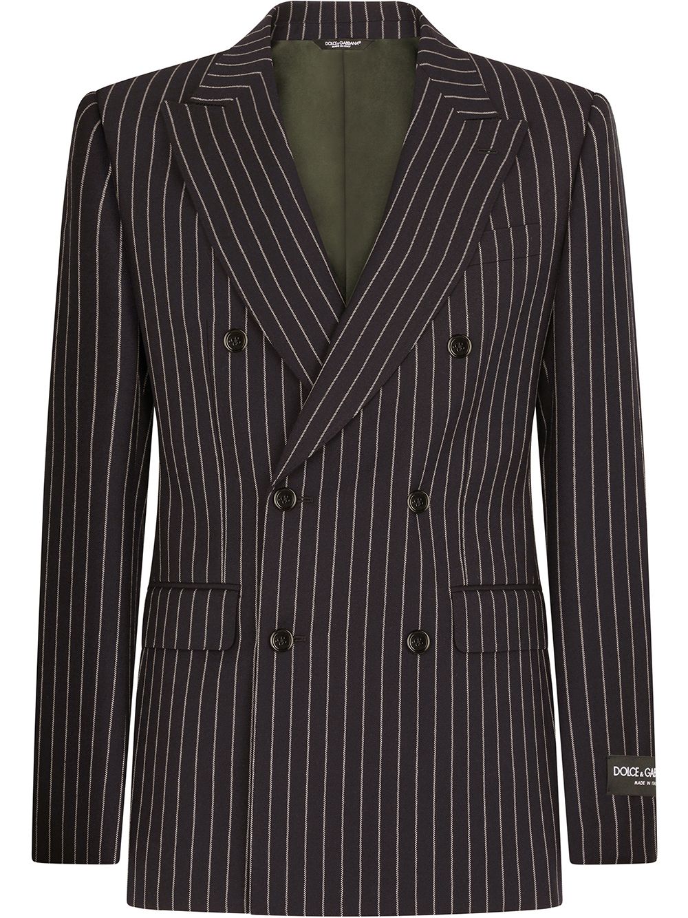 Dolce & Gabbana double-breasted pinstripe blazer - Blue von Dolce & Gabbana