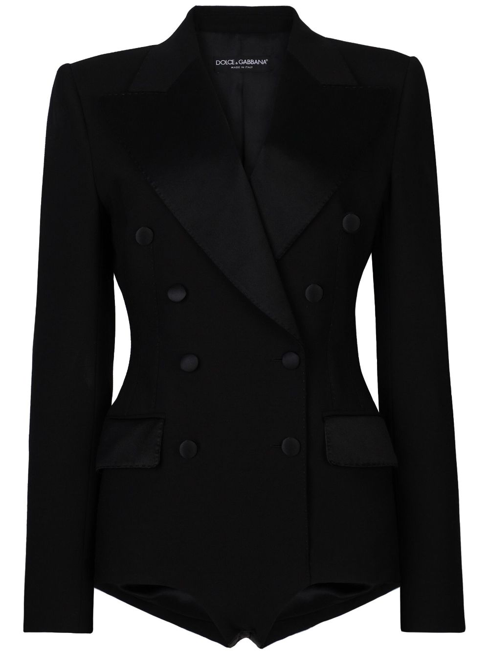 Dolce & Gabbana double-breasted playsuit blazer - Black von Dolce & Gabbana