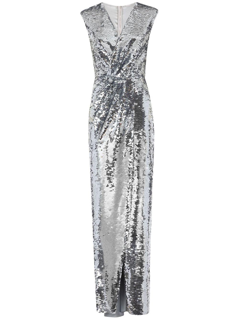 Dolce & Gabbana sequin-embellished draped dress - Silver von Dolce & Gabbana