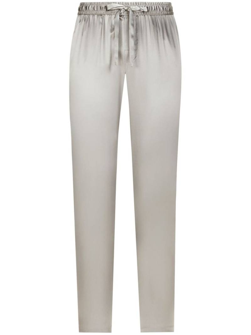 Dolce & Gabbana drawstring silk trousers - Grey von Dolce & Gabbana