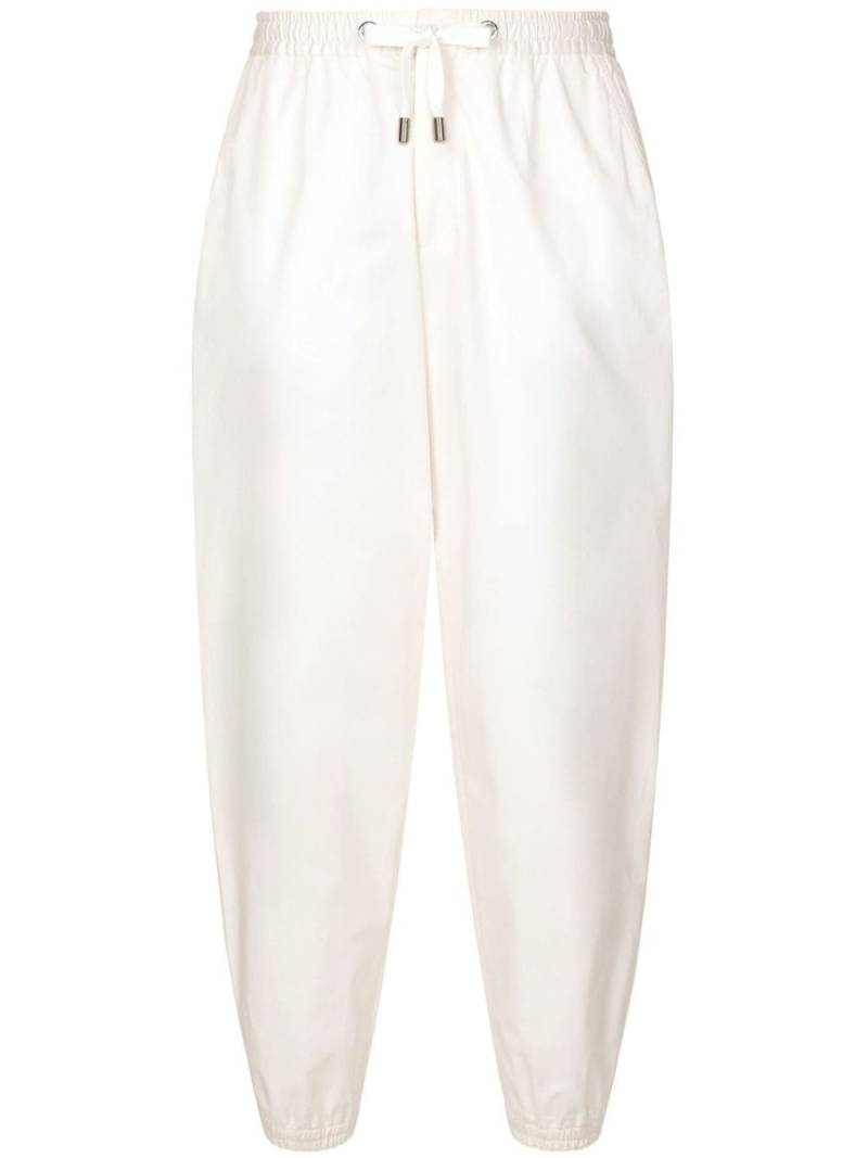 Dolce & Gabbana drawstring-waist cotton track pants - White von Dolce & Gabbana