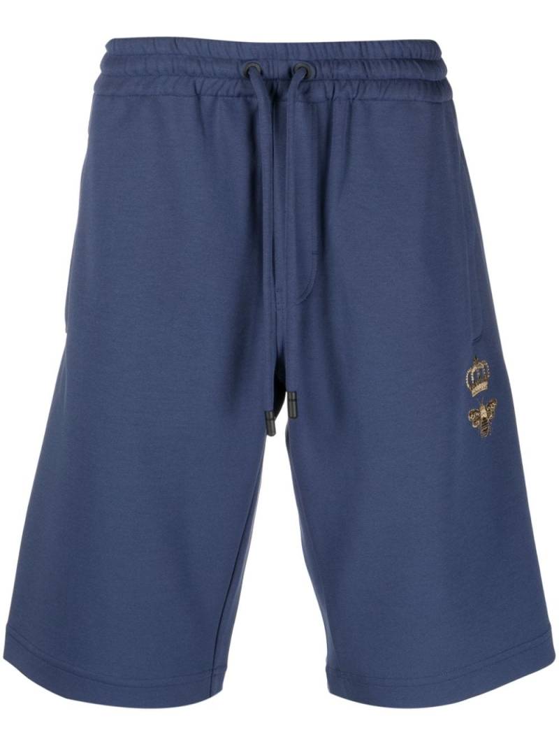 Dolce & Gabbana drawstring-waist jersey shorts - Blue von Dolce & Gabbana