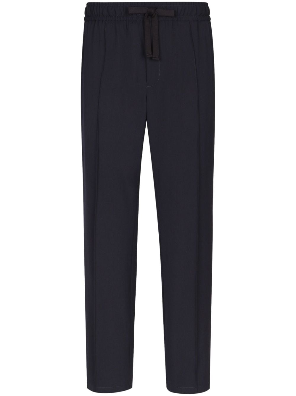 Dolce & Gabbana drawstring-waist stretch-wool trousers - Blue von Dolce & Gabbana