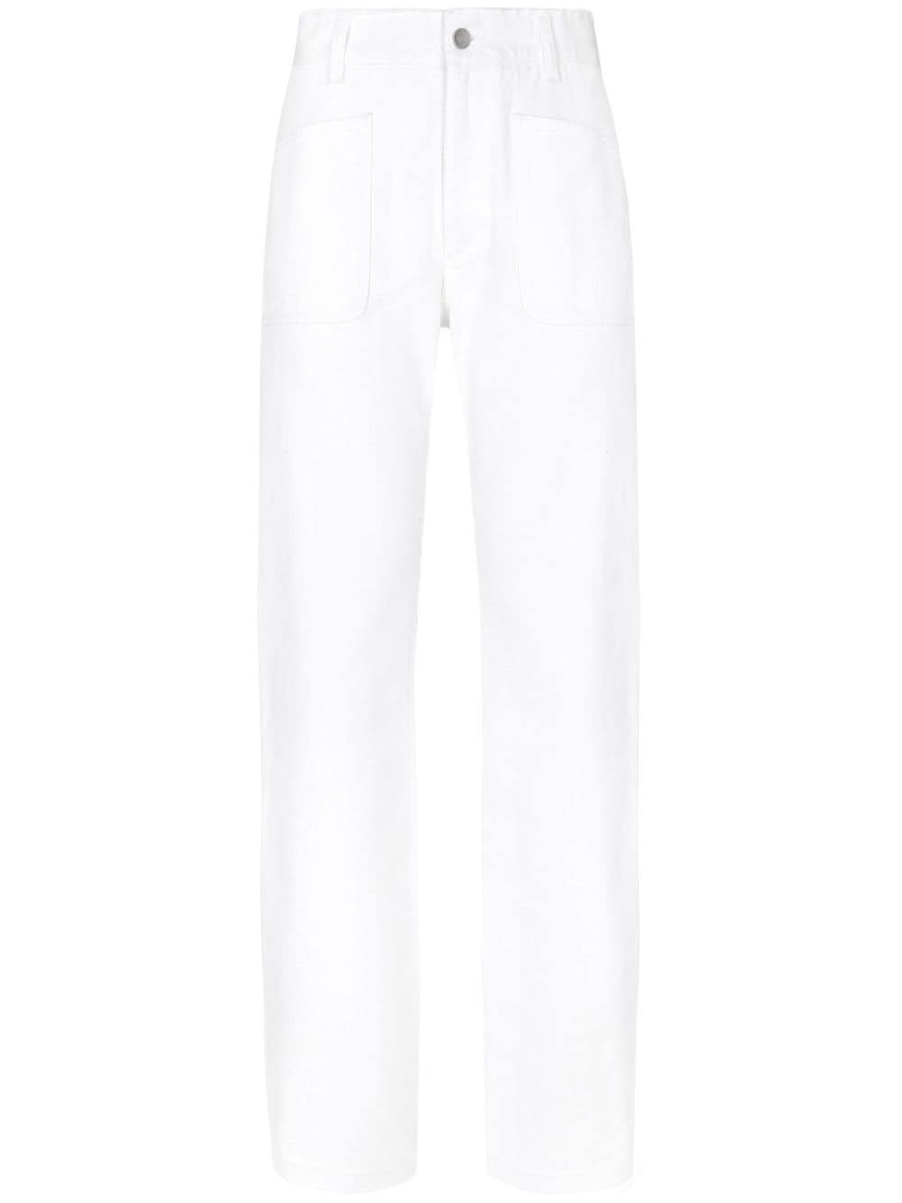 Dolce & Gabbana elongated high-rise jeans - White von Dolce & Gabbana