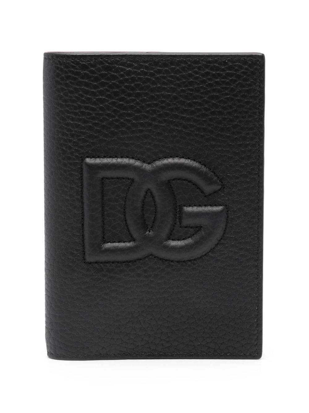 Dolce & Gabbana embossed-logo leather wallet - Black von Dolce & Gabbana