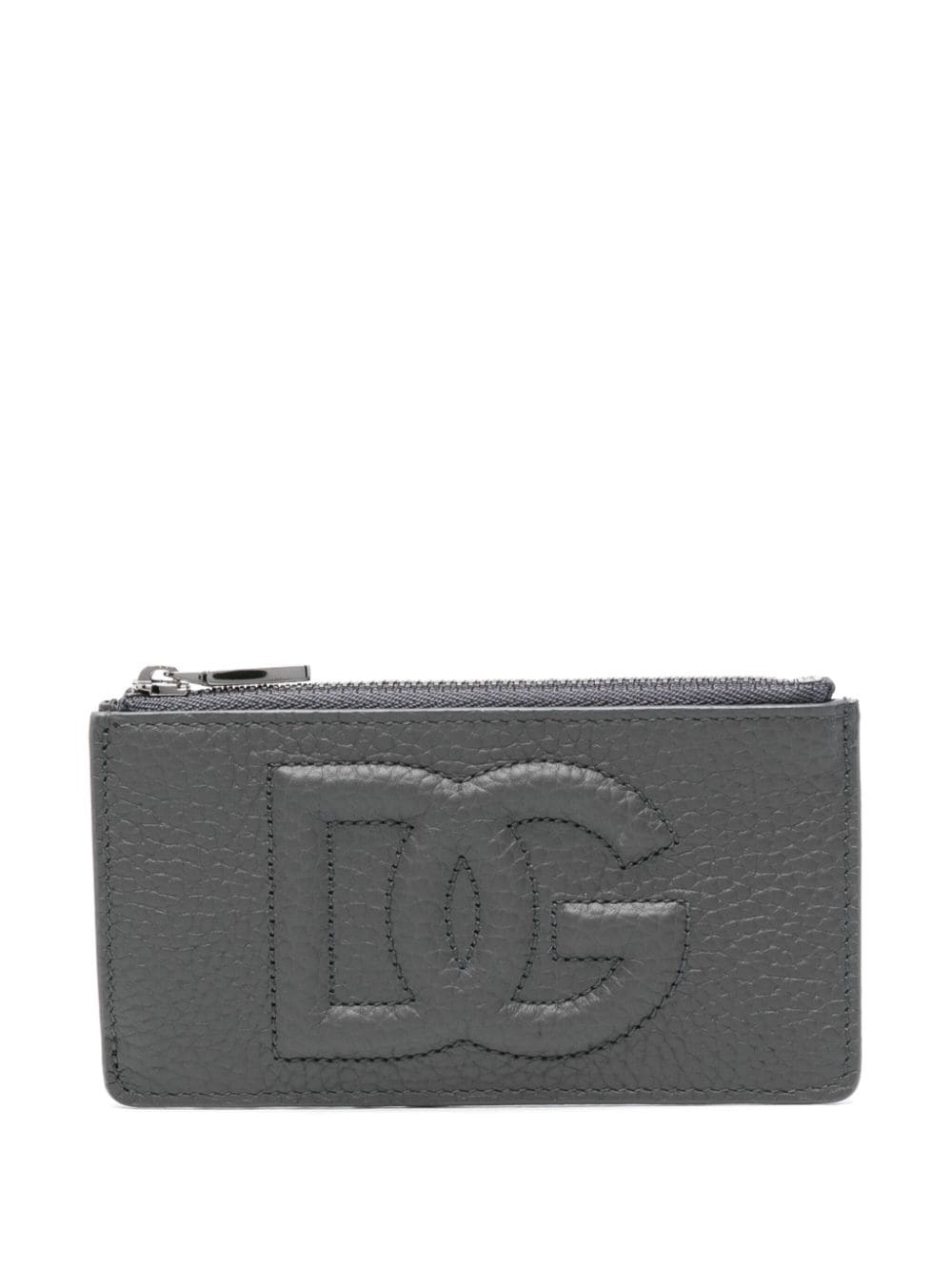 Dolce & Gabbana embossed-logo wallet - Grey von Dolce & Gabbana