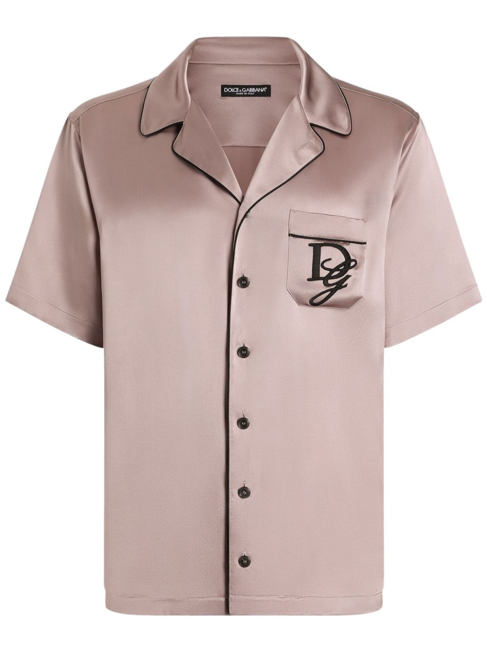 Dolce & Gabbana embroidered-logo shirt - Pink von Dolce & Gabbana