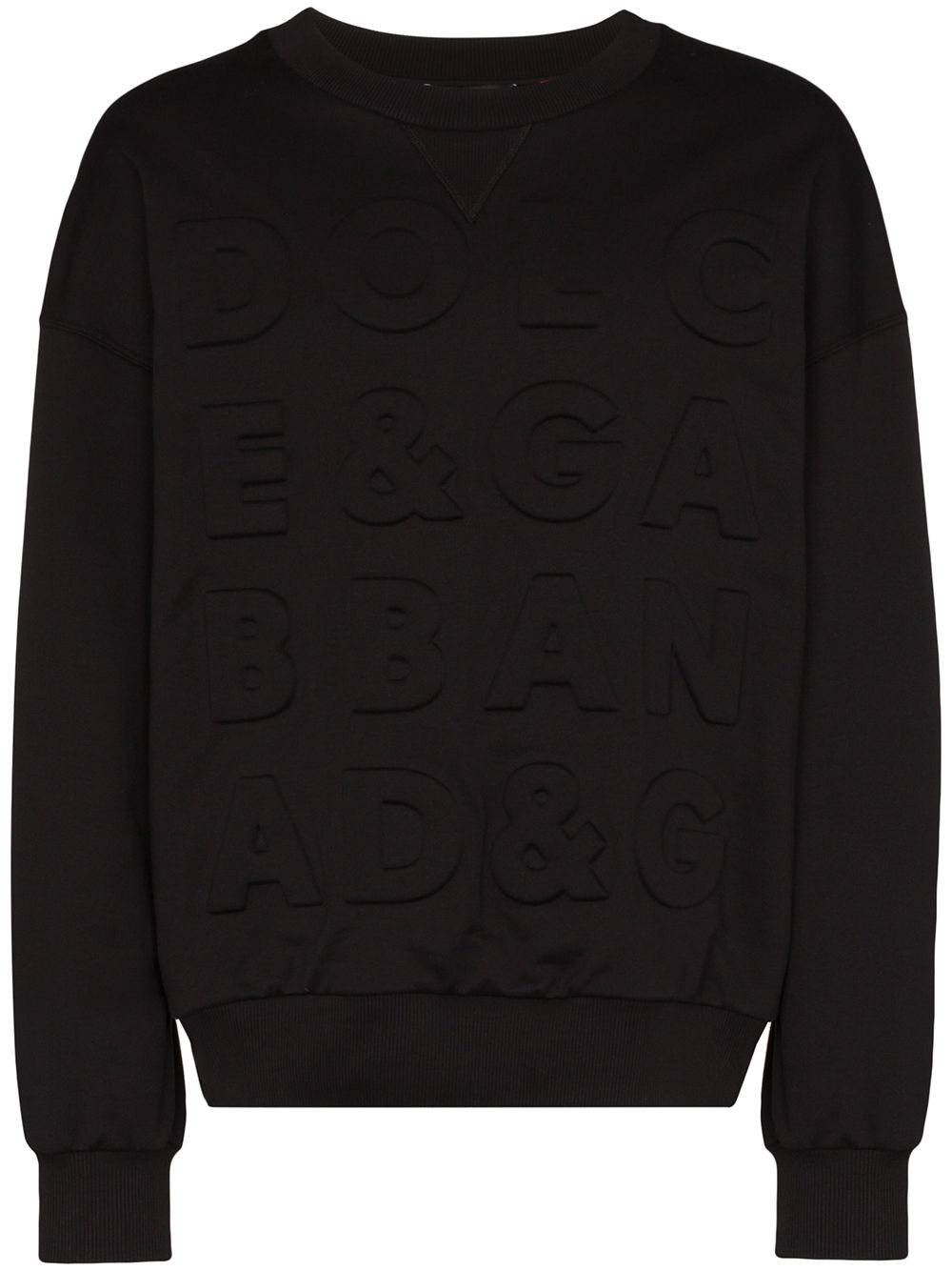 Dolce & Gabbana embroidered logo sweatshirt - Black von Dolce & Gabbana