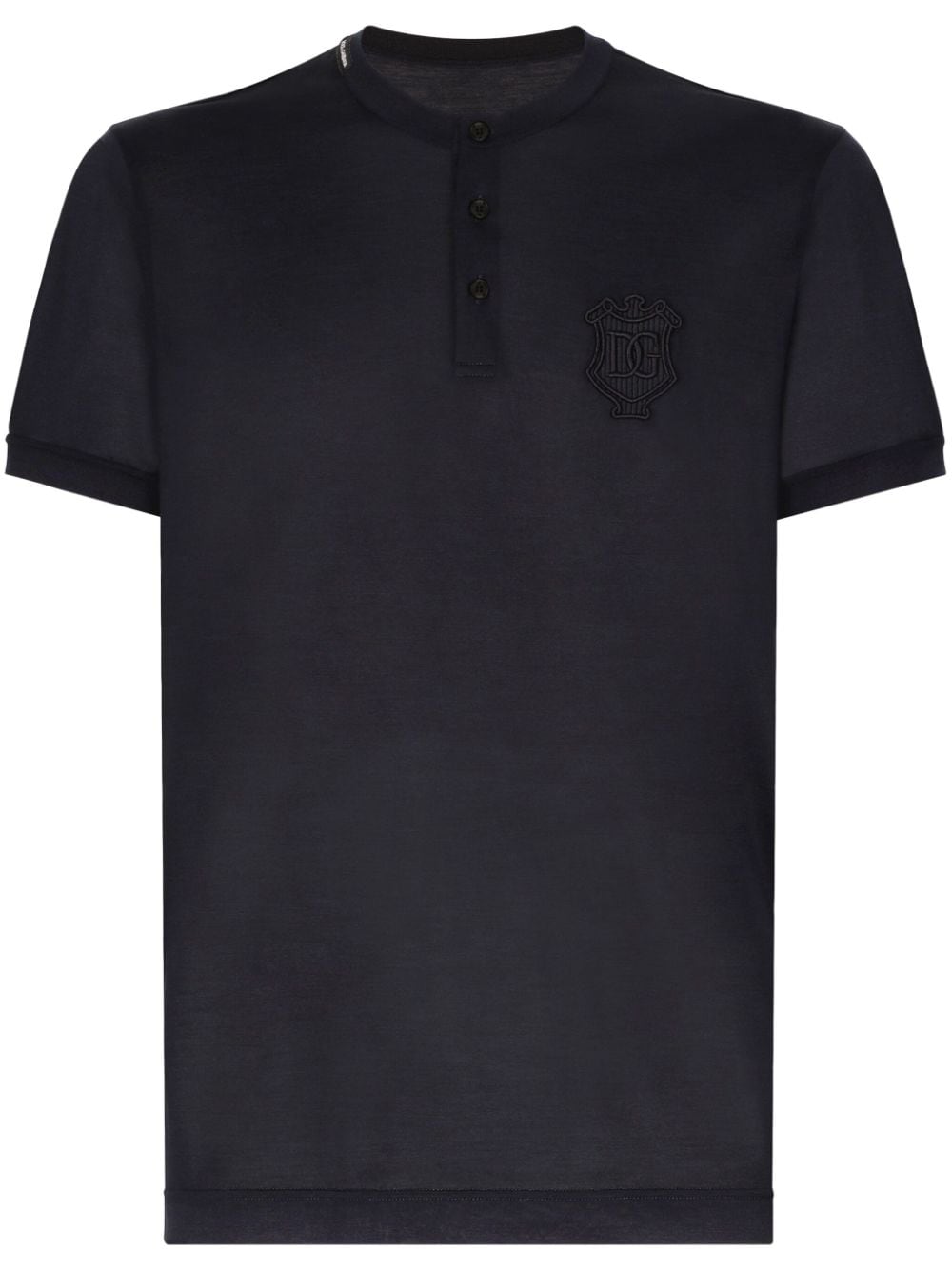 Dolce & Gabbana embroidered logo t-shirt - Blue von Dolce & Gabbana