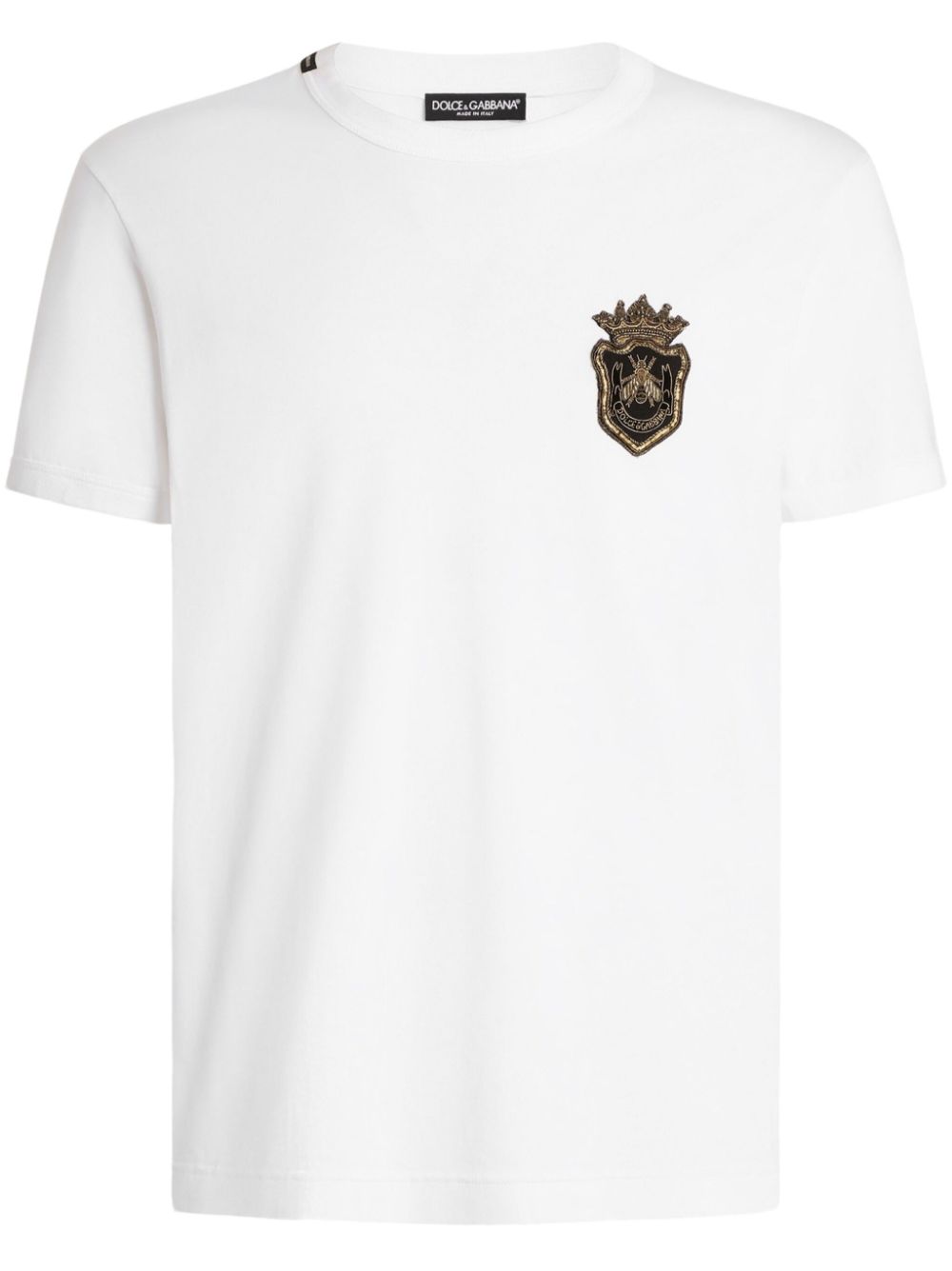 Dolce & Gabbana embroidered logo t-shirt - White von Dolce & Gabbana