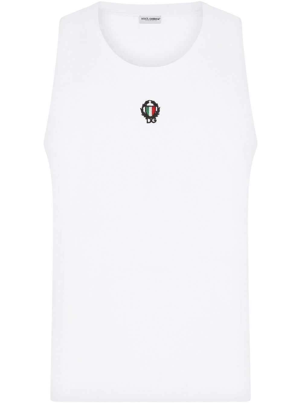 Dolce & Gabbana embroidered tank top - White von Dolce & Gabbana