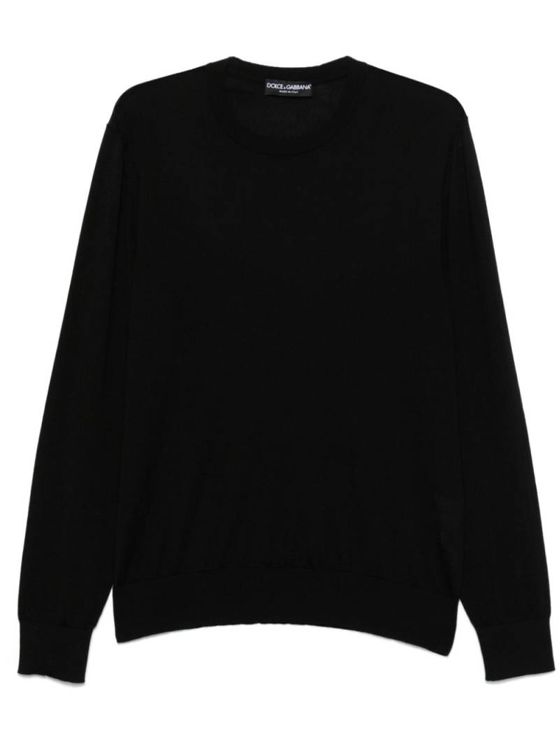 Dolce & Gabbana fine-knit sweater - Black von Dolce & Gabbana