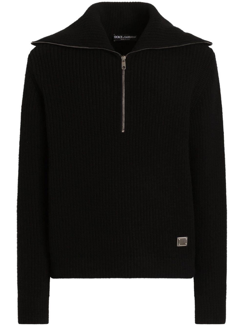 Dolce & Gabbana fisherman's-knit sweater - Black von Dolce & Gabbana