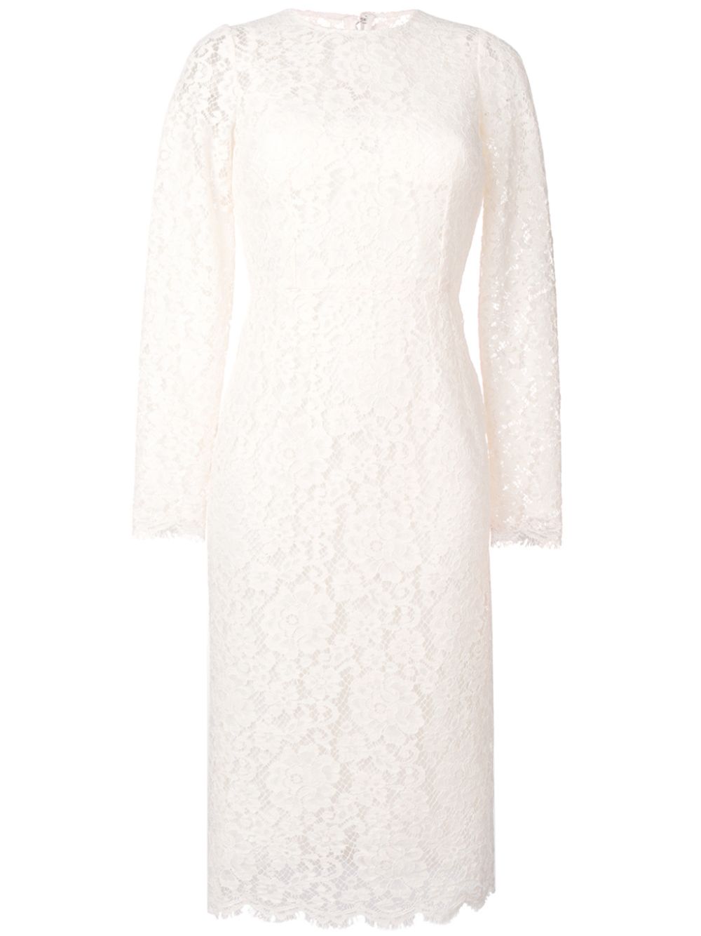 Dolce & Gabbana fitted lace dress - White von Dolce & Gabbana