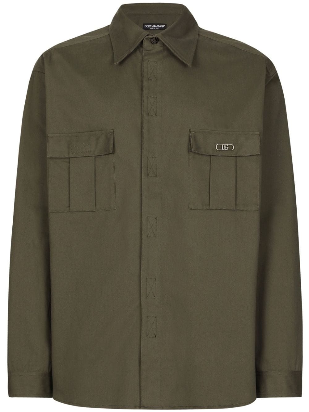 Dolce & Gabbana flap pocket shirt - Green von Dolce & Gabbana