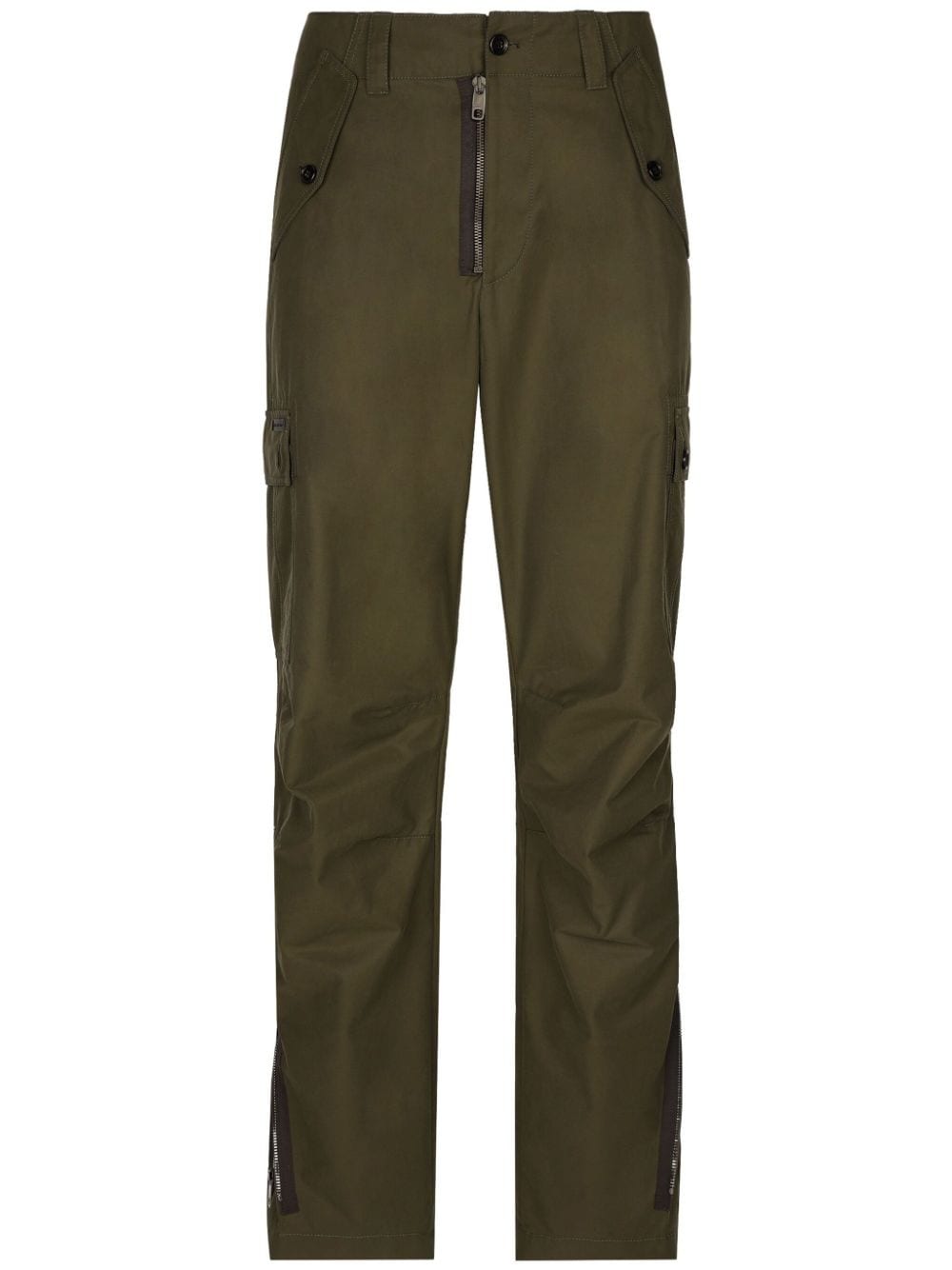 Dolce & Gabbana flared cargo trousers - Green von Dolce & Gabbana