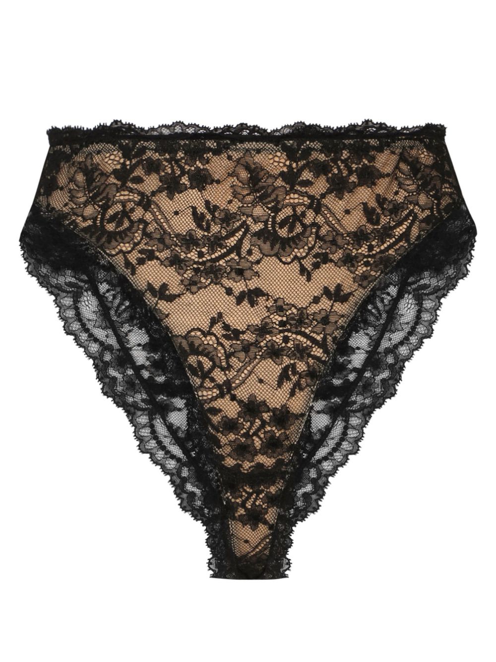 Dolce & Gabbana floral-lace briefs - Black von Dolce & Gabbana