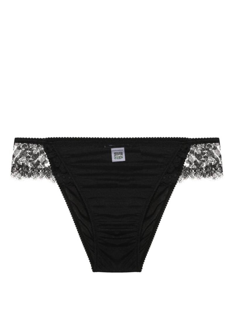 Dolce & Gabbana floral-lace briefs - Black von Dolce & Gabbana