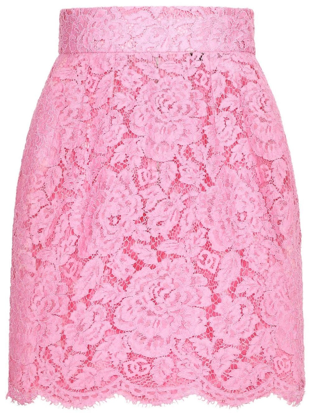 Dolce & Gabbana floral lace miniskirt - Pink von Dolce & Gabbana