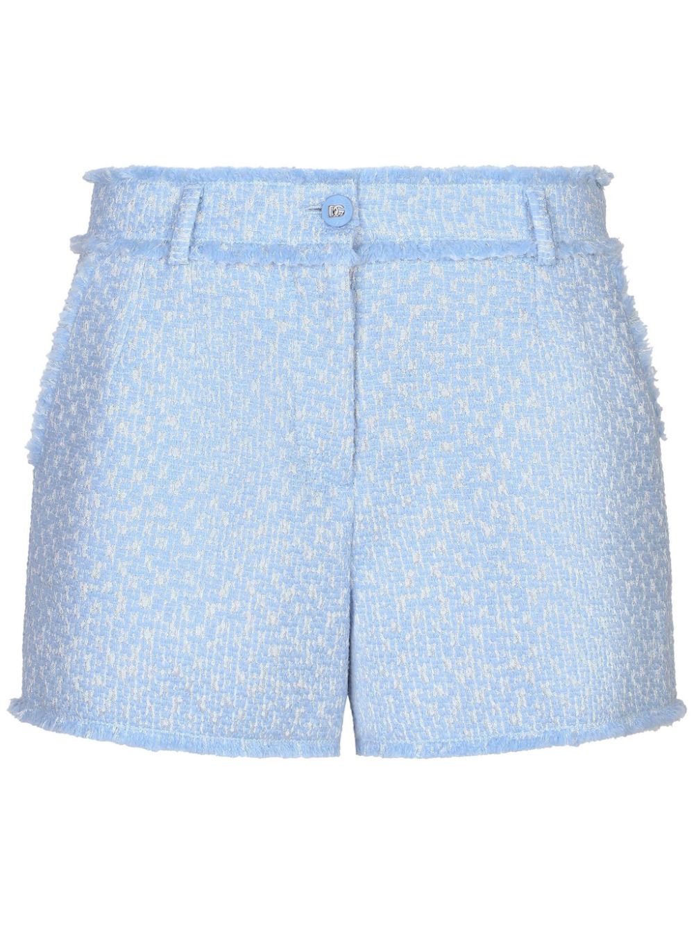 Dolce & Gabbana frayed detailing tailored shorts - Blue von Dolce & Gabbana