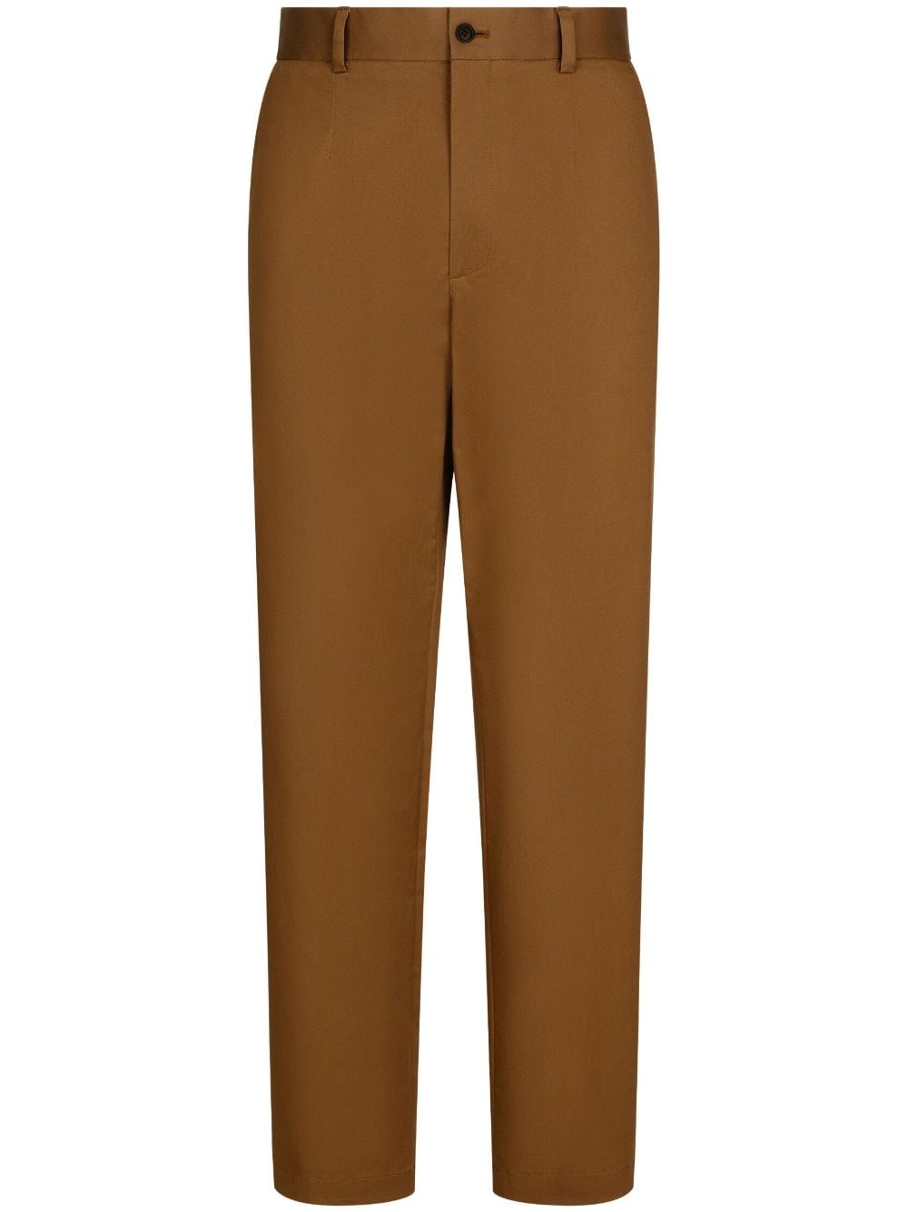 Dolce & Gabbana front-fastening straight-leg trousers - Brown von Dolce & Gabbana