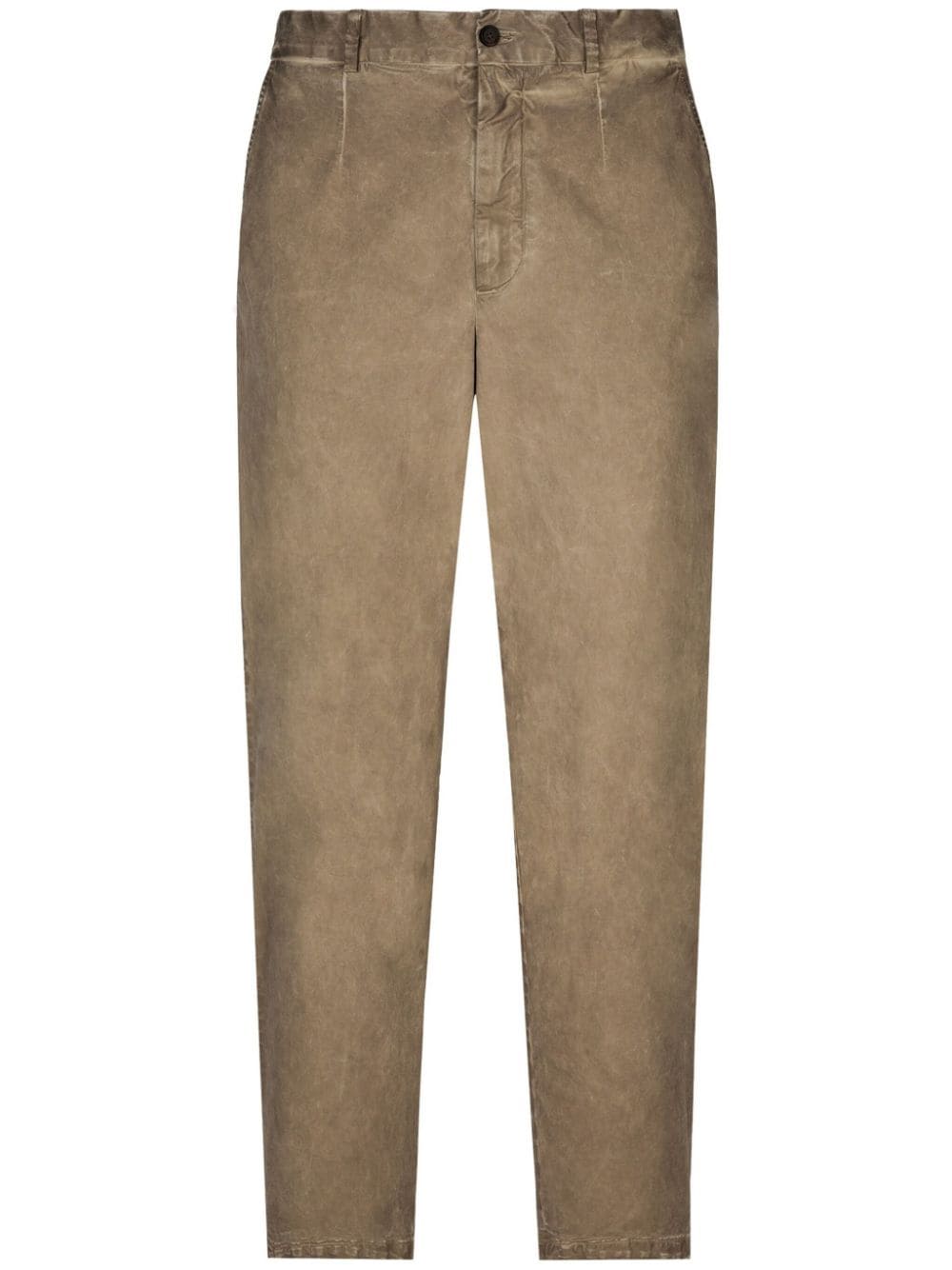 Dolce & Gabbana garment-dyed trousers - Neutrals von Dolce & Gabbana