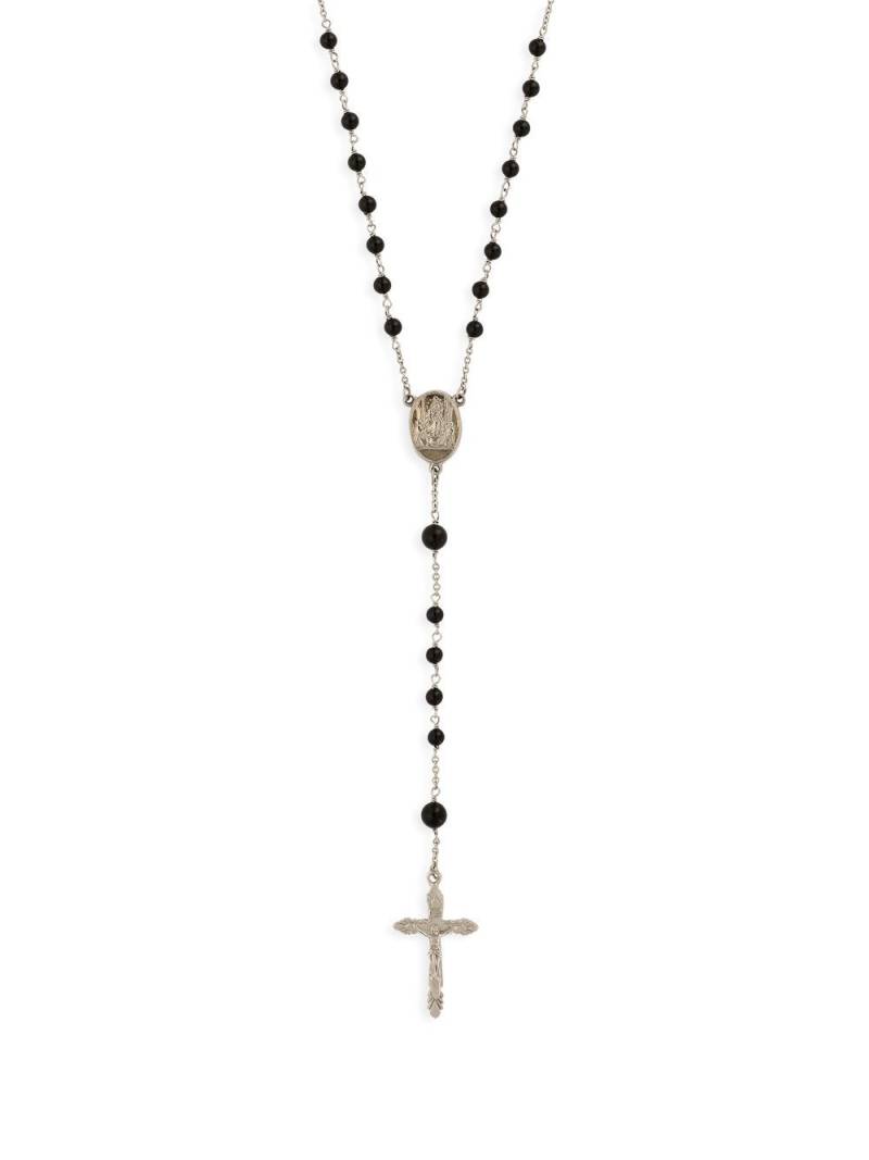 Dolce & Gabbana gemstone-embellished rosary necklace - Silver von Dolce & Gabbana