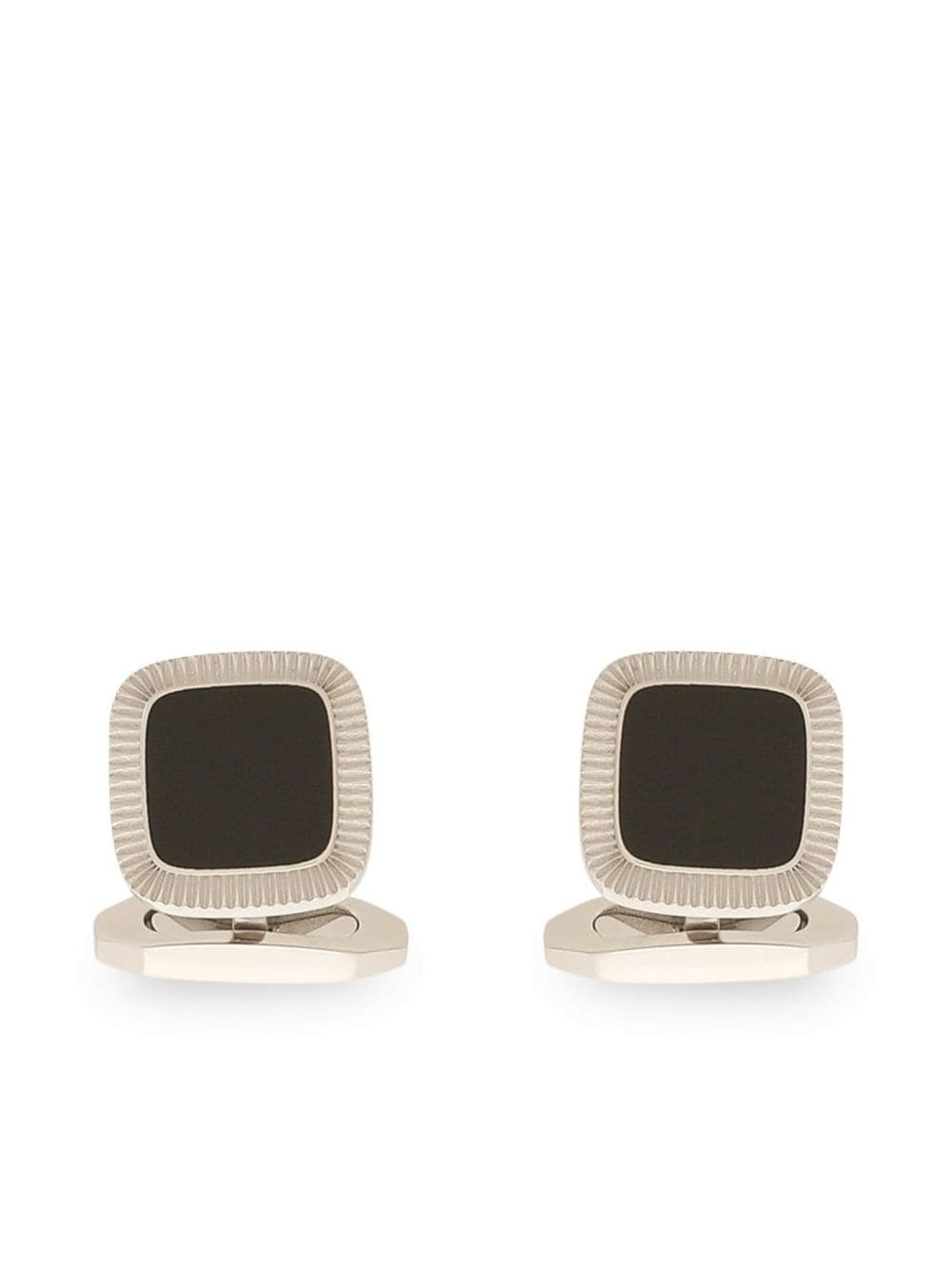 Dolce & Gabbana geometric brass cufflink - Silver von Dolce & Gabbana