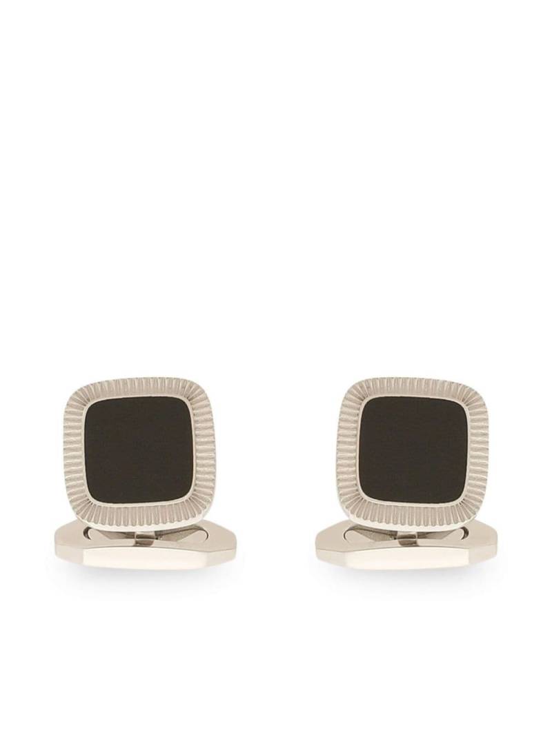 Dolce & Gabbana geometric brass cufflink - Silver von Dolce & Gabbana