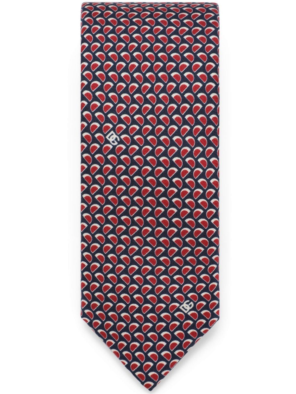 Dolce & Gabbana graphic-print silk tie - Red von Dolce & Gabbana