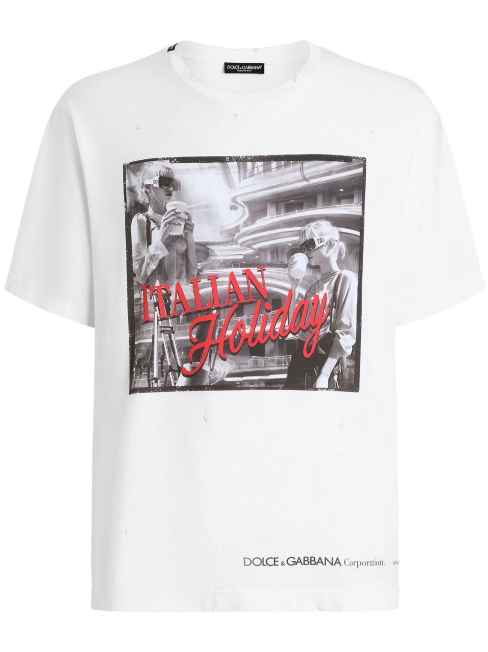 Dolce & Gabbana graphic print t-shirt - White von Dolce & Gabbana