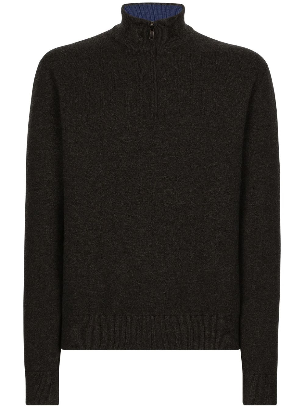 Dolce & Gabbana half-zip cashmere pullover - Grey von Dolce & Gabbana