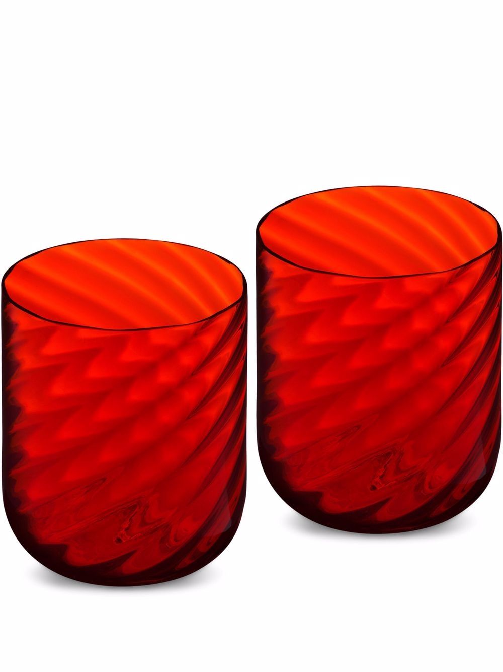 Dolce & Gabbana hand-blown Murano water glasses (set 2 ) - Red von Dolce & Gabbana