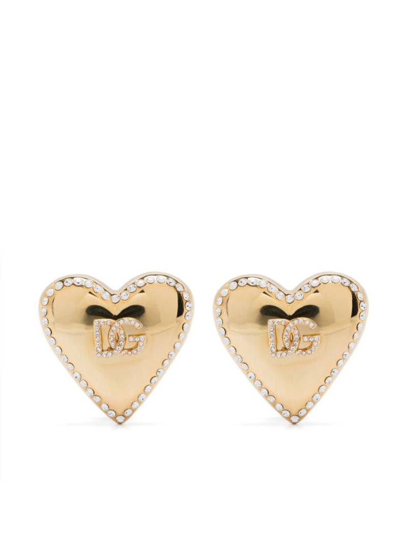 Dolce & Gabbana heart-motif clip-on earrings - Gold von Dolce & Gabbana