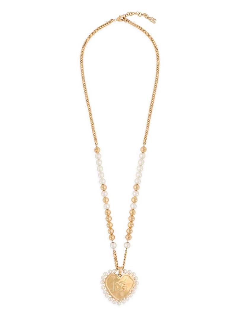 Dolce & Gabbana heart-pendant necklace - Gold von Dolce & Gabbana