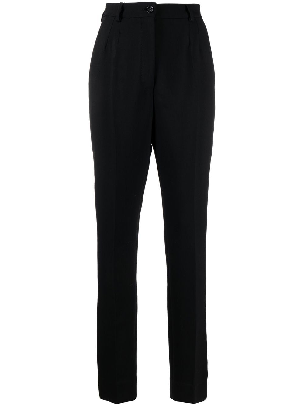 Dolce & Gabbana high-rise tapered trousers - Black von Dolce & Gabbana