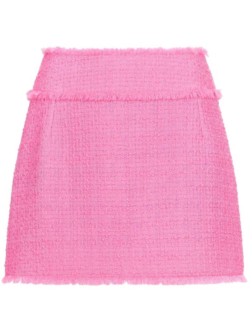 Dolce & Gabbana high-waist tweed miniskirt - Pink von Dolce & Gabbana