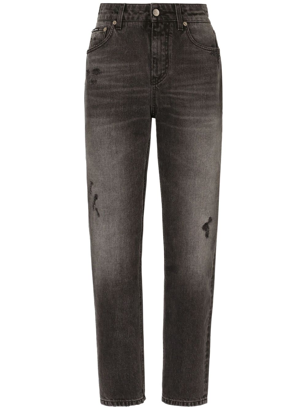 Dolce & Gabbana high-waisted boyfriend jeans - Grey von Dolce & Gabbana